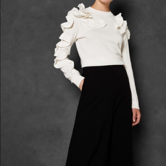 Ted Baker Ruffle Sweater - Picture 2 of 5